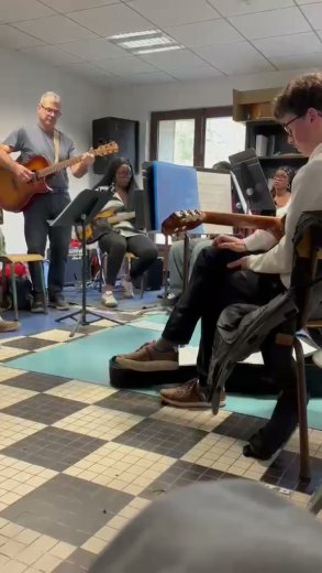 Répétitions pour le concert annuel de l’École de musique Sophie Legris - video